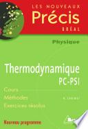 Thermodynamique PC-PSI