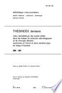 Thésindex dentaire