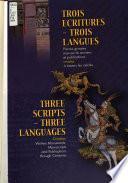 Three scripts, three languages