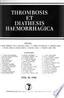Thrombosis Et Diathesis Haemorrhagica