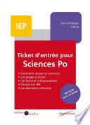 Ticket d'entrée pour Sciences Po
