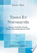 Tissus Et Nouveautés, Vol. 14