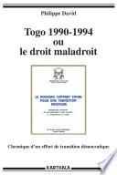Togo 1990-1994 ou le droit maladroit