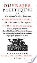 Tome Huitieme Sur le Ministere des Finances (etc.)