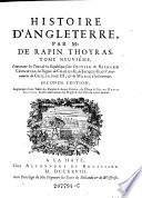 Tome Neuvieme, Contenant les Tems de la Republique sous Olivier et Richard Cromwell, les Regnes de Charles II, de Jacques II, et l'Avenement de Guillaume III, et de Marie a la Couronne