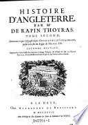 Tome Second, Contenant ce qui s'est paße depuis Guillaume le Conquerant, jusqu'a la fin du Regne de Henri III