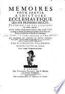 Tome second, qui comprend les disciples de nostre Seigneur, & des apostres, la suite de l'histoire de l'église jusqu'à l'an 177. avec une lettre au R.P. Lami sur la derniere Pasque de N.S.