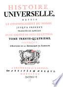 Tome Trente-Quatrieme, contenant l'Histoire de la Republique de Florence
