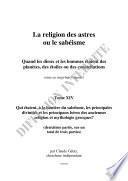 Tome XIV La religion des astres ou le sabéisme