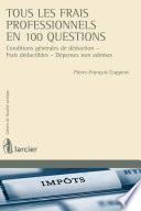 Tous les frais professionnels en 100 questions