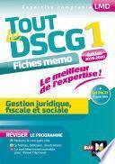 Tout le DSCG 1 - Gestion juridique fiscale et sociale - 3e édition - Révision