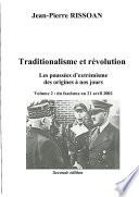 Traditionalisme et révolution Volume 2