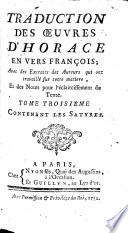 Traduction des oeuvres ¬D'Horace
