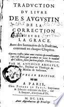 Traduction du livre de S. Augustin, de la correction et de la grace