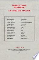 Traductions, passages : le domaine anglais