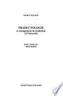 Traductologie et enseignement de traduction à l'université