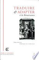 Traduire et adapter à la Renaissance