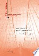 Traduire les savoirs
