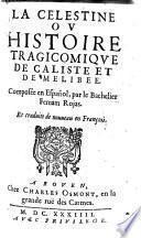Tragicomedia di Calisto y Melibea vulgaremente llamada Celestina