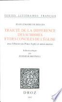 Traicté de la différence des schismes et des conciles de l'Eglise