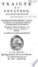 Traicté de Soulphre, second principe de nature