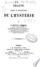 Traité clinique et thérapeutique de l'hystérie