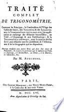 Traité complet de trigonométrie