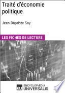 Traité d'économie politique de Jean-Baptiste Say