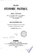 Traité d'économie politique