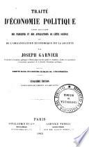 Traite D'Economie Politique