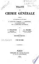 Traite de chimie generale
