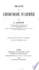 Traité de chirurgie d'armée
