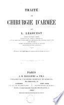 Traité de chirurgie d'armée