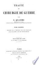 Traité de chirurgie de guerre v. 1