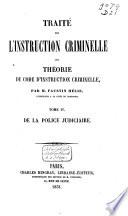 Traité de l'instruction criminelle