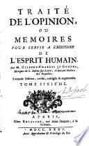 Traité de l'opinion,