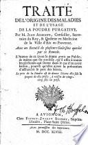 Traité de l'origine des maladies et de l'usage de la poudre purgative0