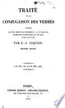Traité de la conjugaison des verbes