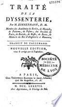 Traité de la dyssenterie, par M. Zimmermann...