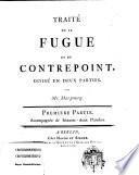 Traité De La Fugue Et Du Contrepoint