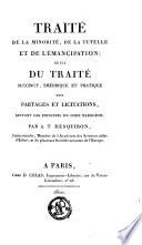 Traité de la minorité, de la tutelle et de l'émancipation