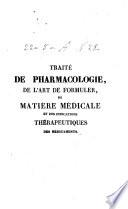 Traité de pharmacologie et de l'art de formuler