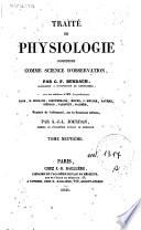 Traite de physiologie consideree comme science d'observation