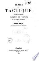 Traite de tactique par feu le colonel marquis de Ternay