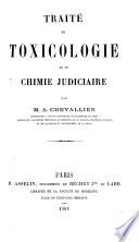 Traité de toxicologie et de chimie judiciaire
