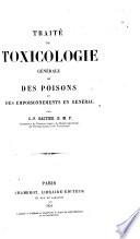 Traité de toxicologie générale
