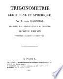 Traité de Trigonometrie rectiligne