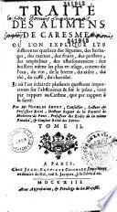 Traité des aliments de carême