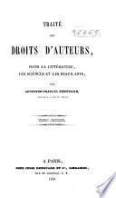 Traité des droits d'auteurs