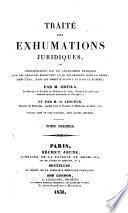 Traité des exhumations juridiques